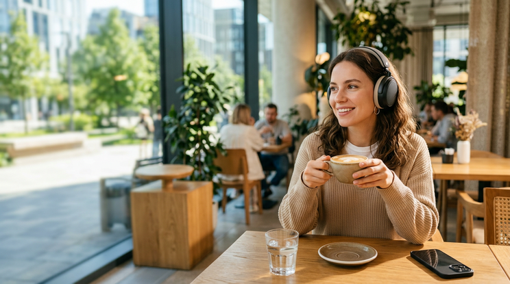 Аудитория слушает, а не листает